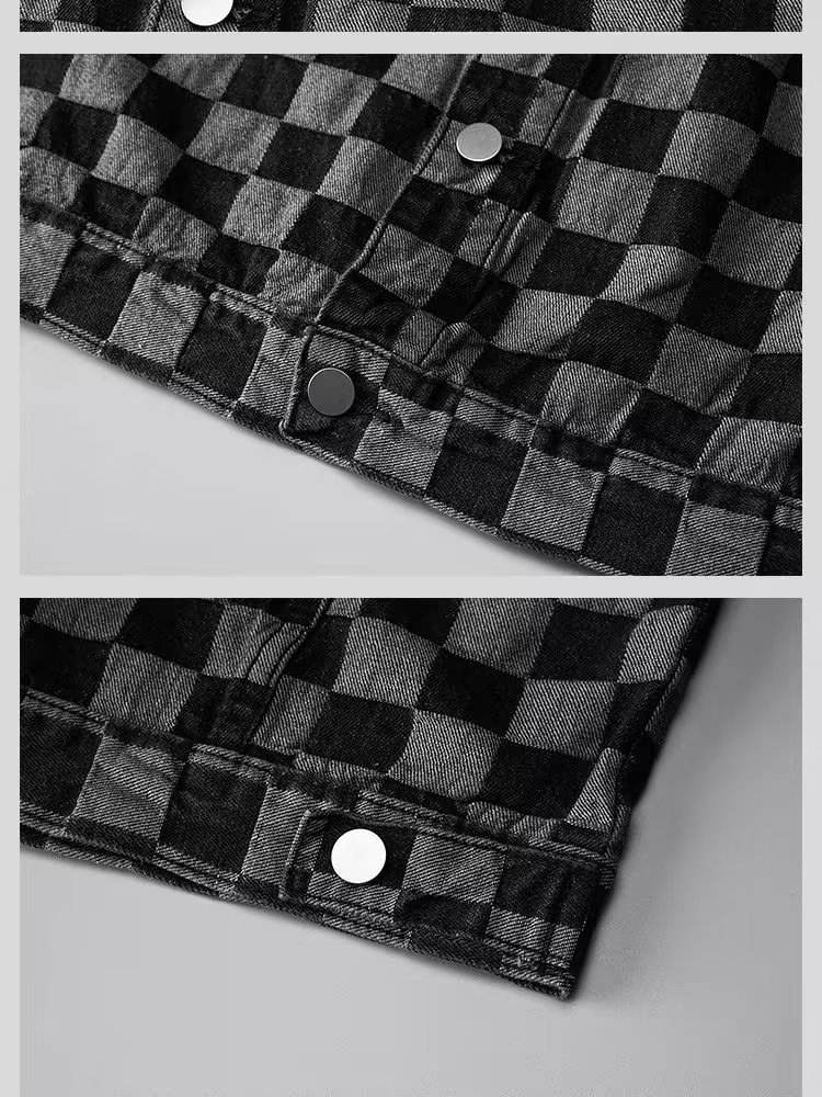 Denim Hoodie For Men Spring And Autumn Casual Printed Jacket_voghion.com