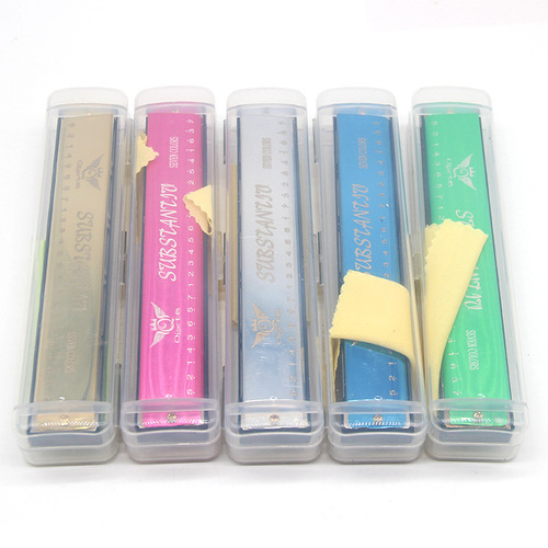New music chromatic harmonica 24 holes street stall kindergarten playing small mouth organ cartoon toy factory wholesale