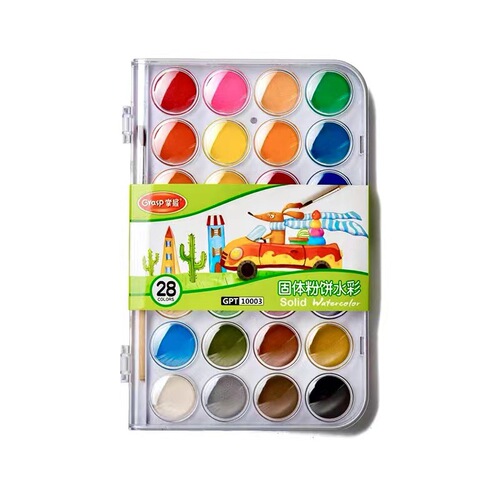 Master 10001 solid watercolor paint set 28 colors 36 colors beginner painting powder watercolor paint