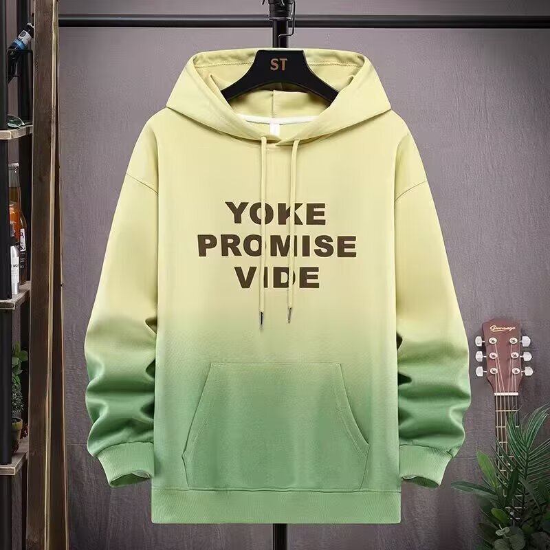 Gradient Color Trendy Brand Hooded Sweatshirt Men's Spring and Autum 13 Trendyy Long-Sleeved 15-Year-Old Student 16-Year-Old Men's Suit Gradient Color Trendy Brand Hooded Sweatshirt Men's Spring and Autum 13 Trendyy Long-Sleeved 15-Year-Old Student 16-Year-Old Men's Suit