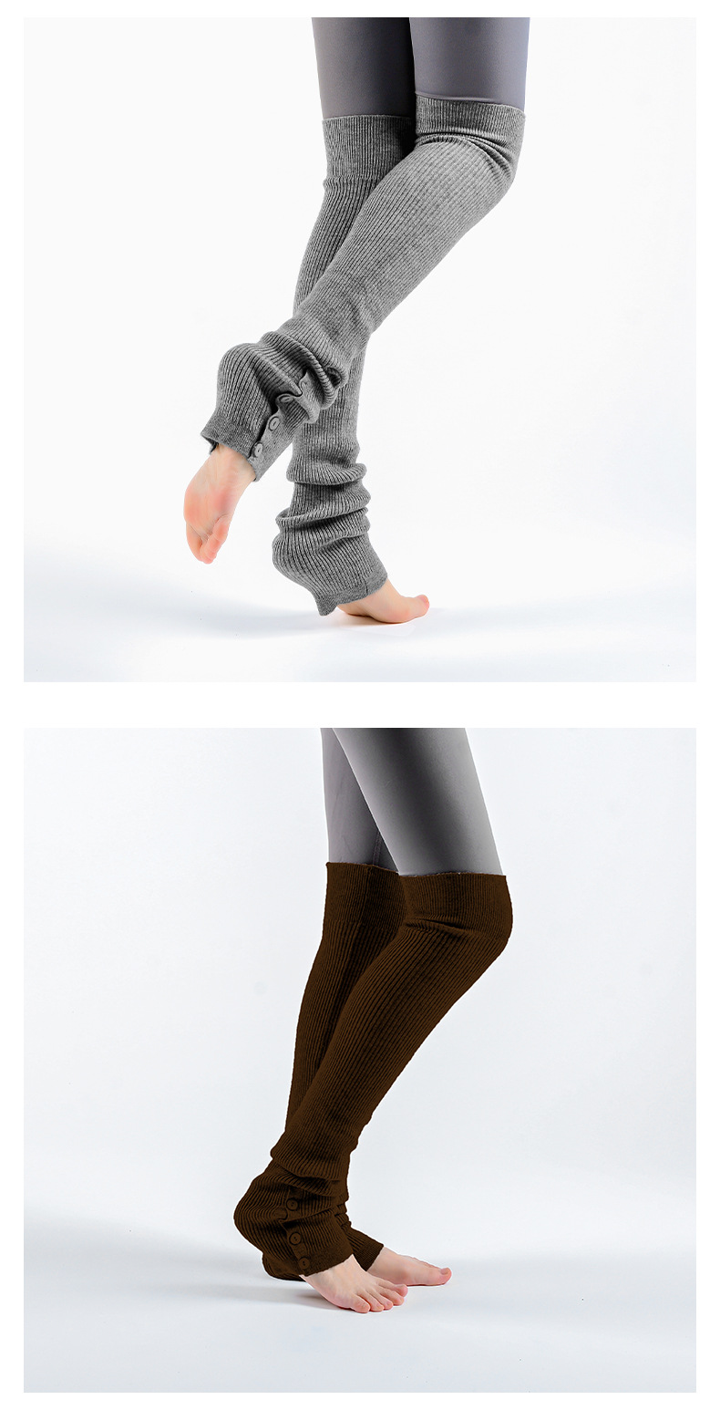 Professionelle Yoga-Socken, Overknee-Strümpfe, verlängerte Beinlinge für Damen, Damenstrümpfe_voghion.com