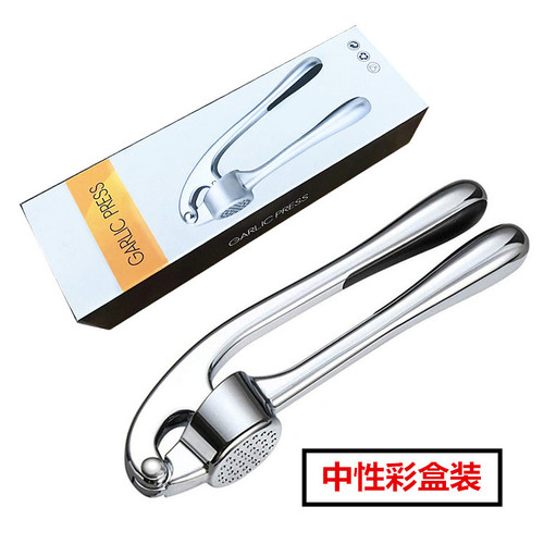 Zinc alloy garlic press garlic mashed artifact e-commerce new garlic press manual juice press garlic mashed household kitchen gadget