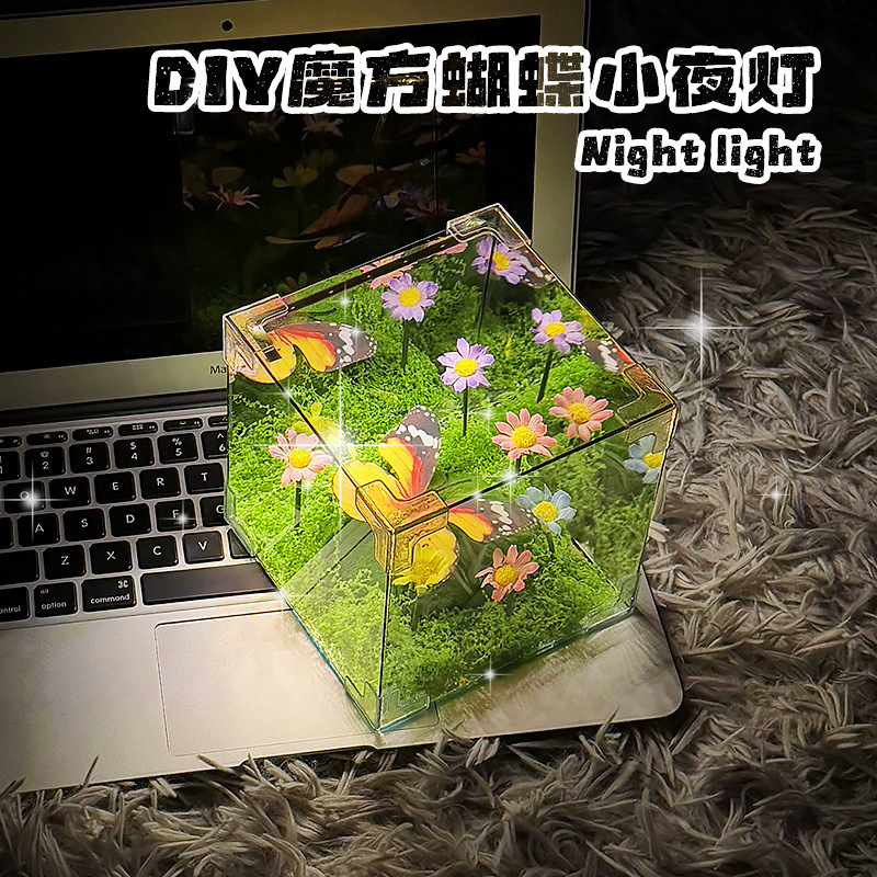 小红书同款diy手工材料包绿野仙踪春日蝴蝶小夜灯送女生节日礼物|undefined