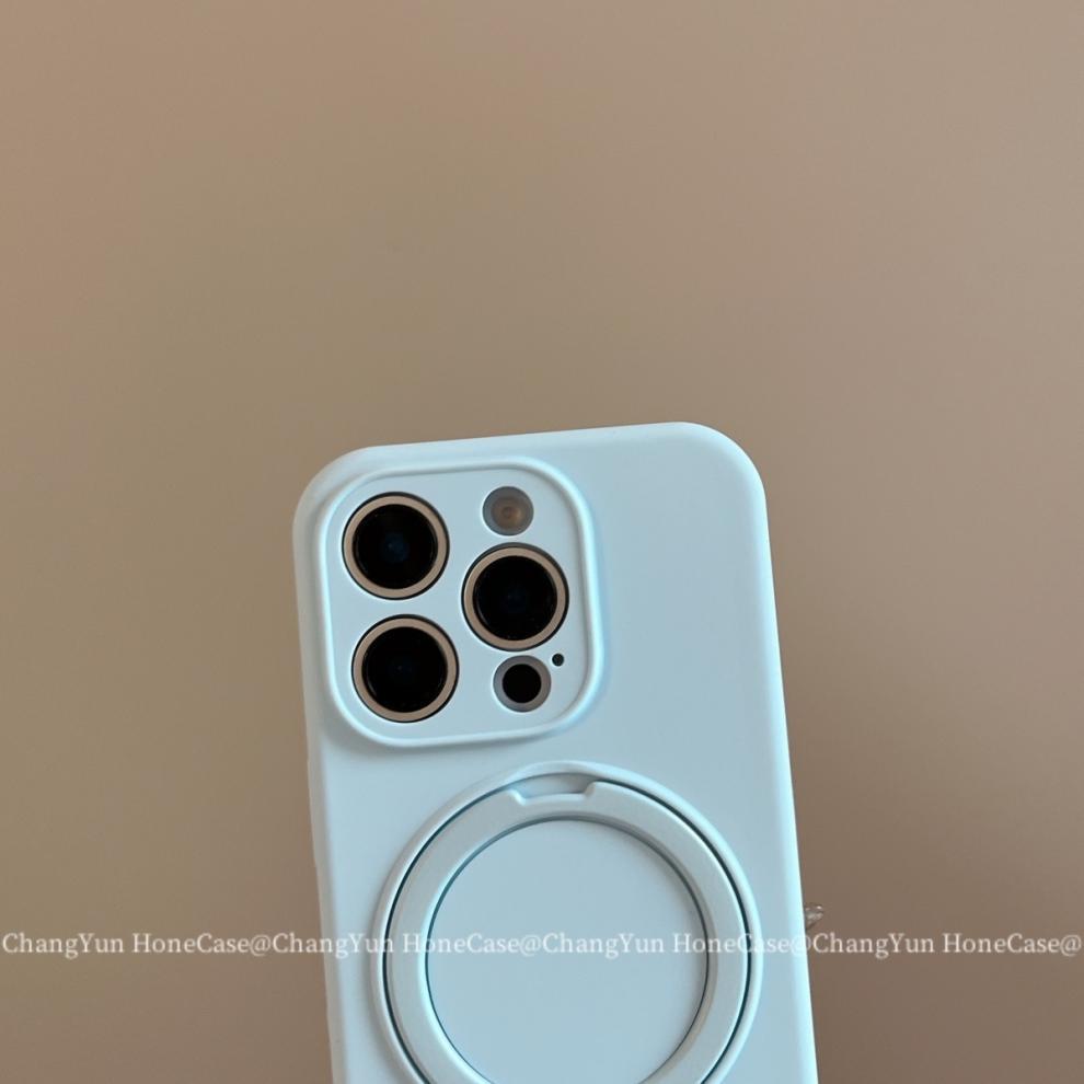 Magnetic Silicone Phone Case For Iphone 15 Pro 14 13 Shockproof_voghion.com