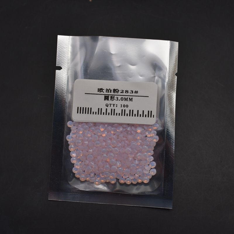 283# Opal Light Powder Round Gem Bare Stone 1mm-3mm Jewelry Inlaid with Stone