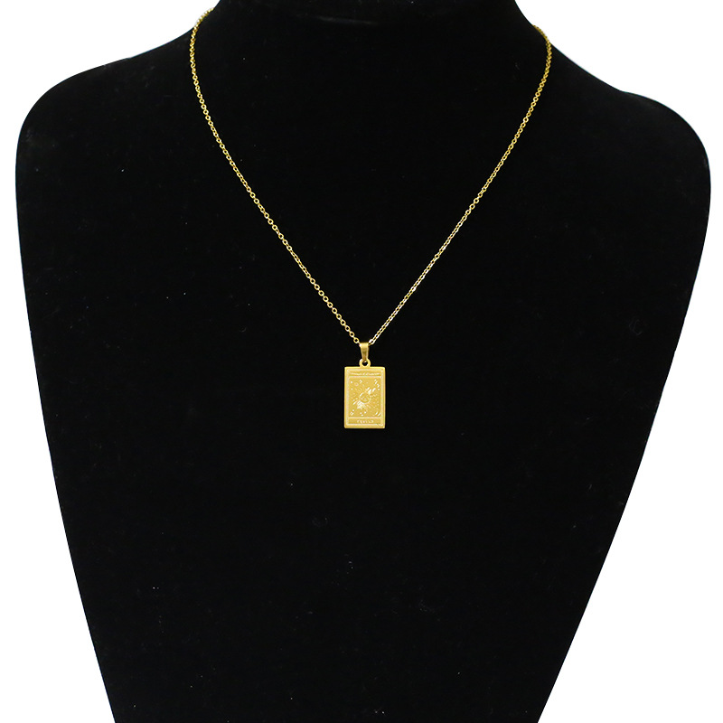 Streetwear Sun Stainless Steel Titanium Steel Plating Pendant Necklace_colorza_8