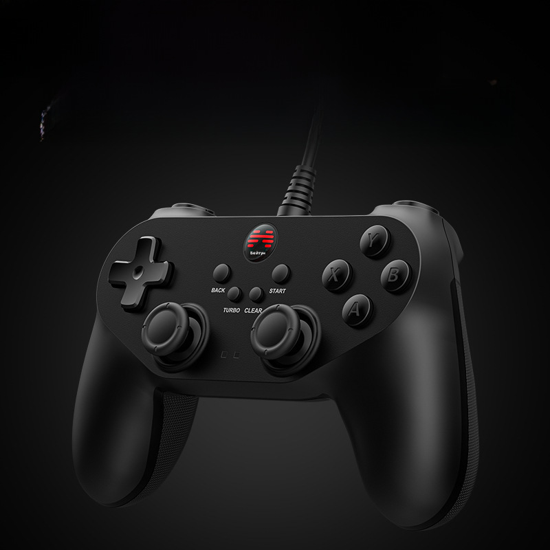 北通蝙蝠D2E有线pc电脑USB智能电视双人steam游戏手柄NBA2k18