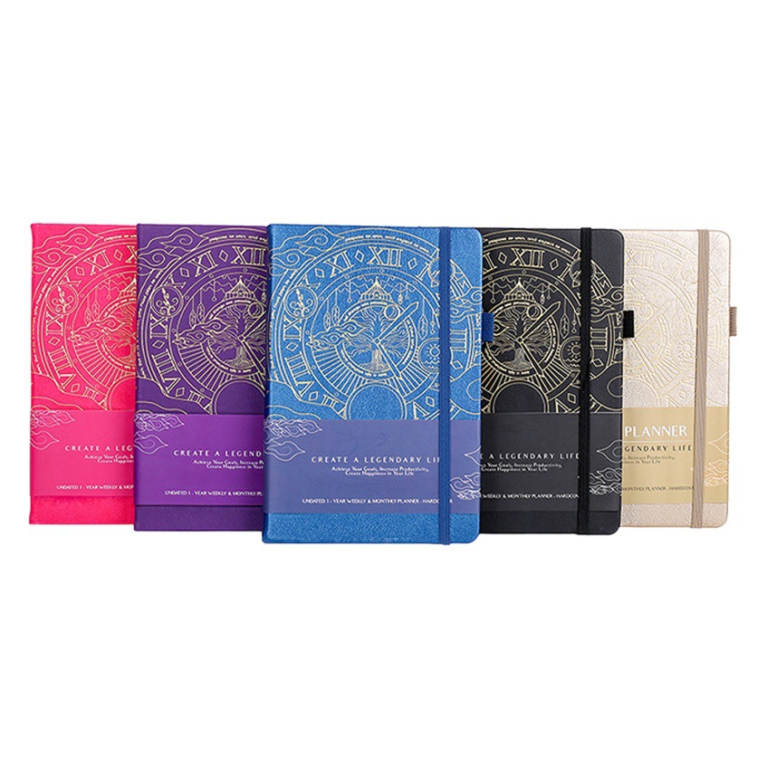 Amazon planner cuaderno personalizado transfronterizo agenda bronceado a5 bloc de notas engrosado plan de la semana 2025