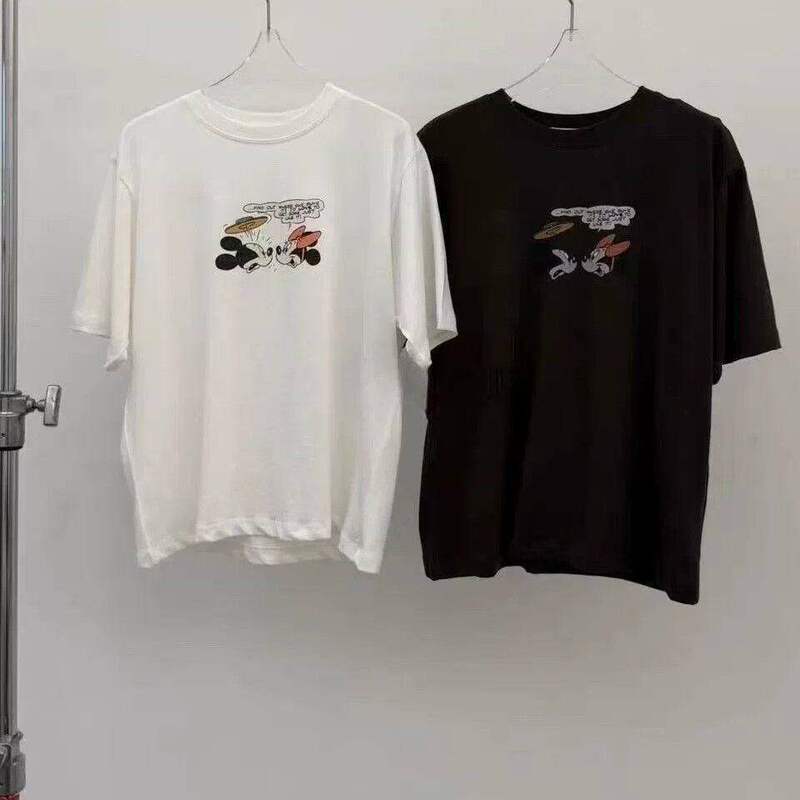100% Pure Cotton Korean Dongdaemun 2026 Summer New Stylish Round Neck Mickey Print Base Shirt Short-Sleeve T-Shirt 100% Pure Cotton Korean Dongdaemun 2026 Summer New Stylish Round Neck Mickey Print Base Shirt Short-Sleeve T-Shirt