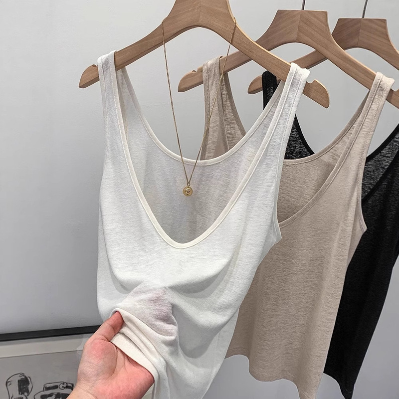 Korean Style Chic Chic Pure Style Sleeveless Camisole Women's Summer New Sweet Spice Girl Dopamine Top Korean Style Chic Chic Pure Style Sleeveless Camisole Women's Summer New Sweet Spice Girl Dopamine Top