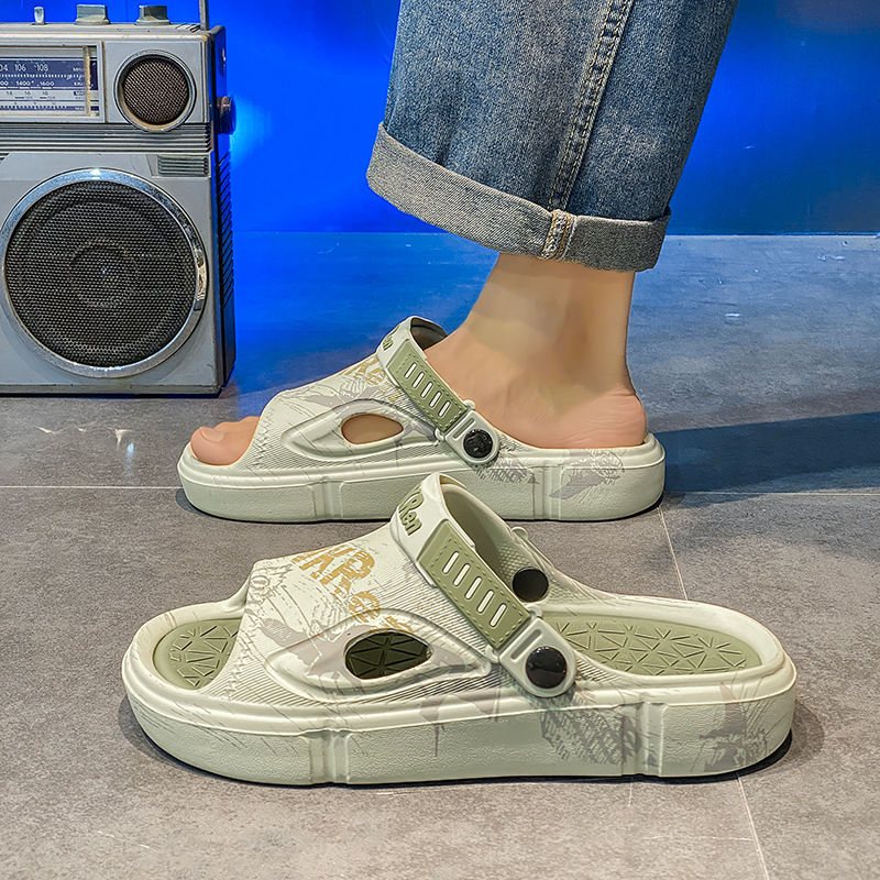 Pantuflas, modelos calientes para hombres, uso de verano, sensación de pisar mierda, conducción deportiva, playa antideslizante, sandalias 4546 de gran tamaño