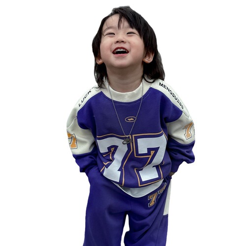 Boys sweatshirt suit  new children's autumn and winter handsome and trendy boys' long-sleeved tops baby children's jackets