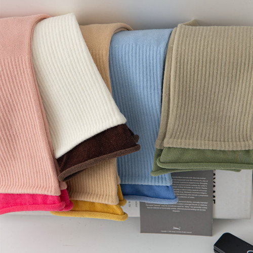 5 pairs of autumn and winter socks women's mid-calf socks ins trendy socks cotton sports sweat-absorbent checkerboard floral long-tube sports socks