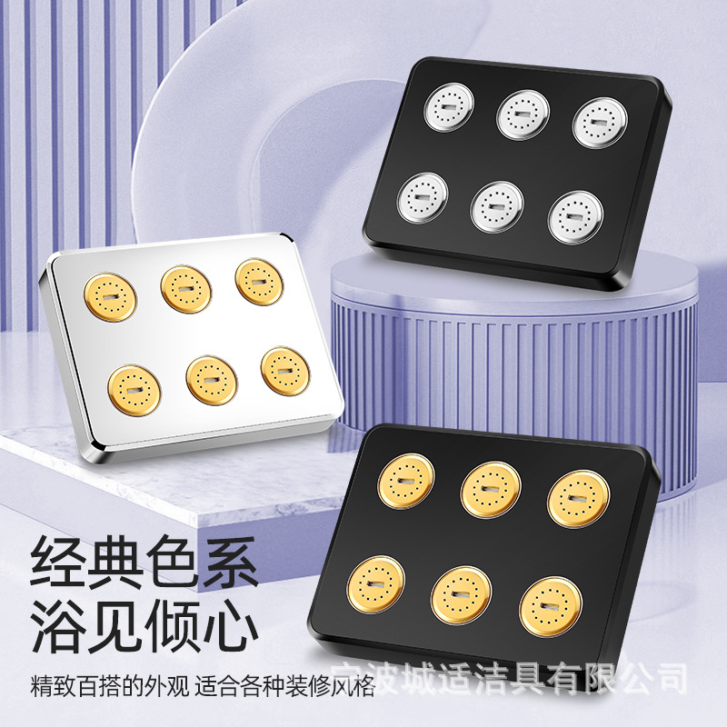 Cabezal de ducha presurizado de cintura pequeña rociador superior grande salida de agua baño Baño ducha presurizada lluvia boquilla pequeña cabezal de ducha