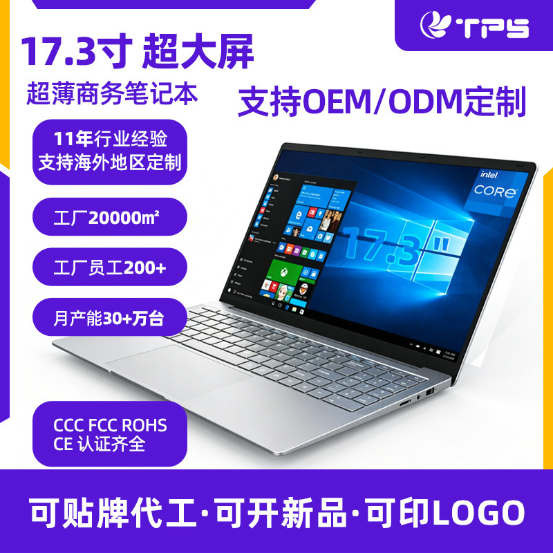17.3inch Laptop N4020 Quad-Core Hd Ips Screen 1920*1080 Manufacturer Wholesale 8G+256G