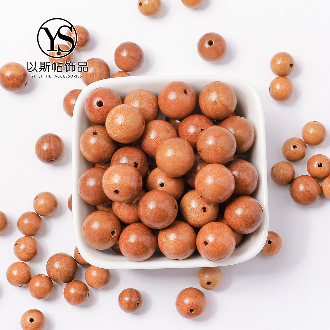 High-Quality Old Natural Peach Wood Loose Beads DIY Hand String Bracelet Beads 6.8.10mm Beads Old Material Buddha Beads