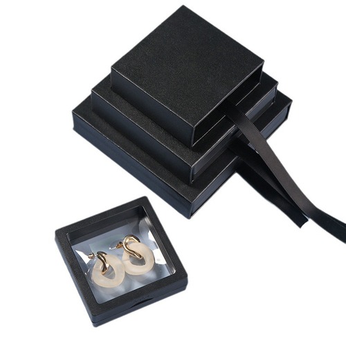 Outer box storage box collectible PE film transparent elastic floating packaging box bracelet jewelry display stand jewelry rack