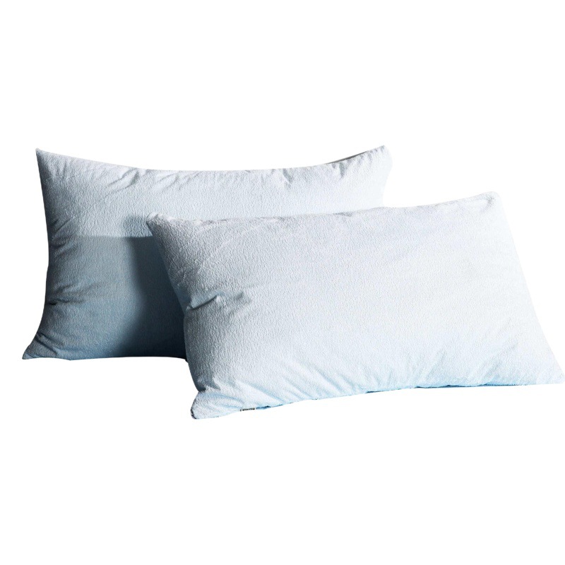 Amazon exportación algodón funda de almohada impermeable anti-saliva almohada toalla látex funda de almohada impermeable anti-ácaro par