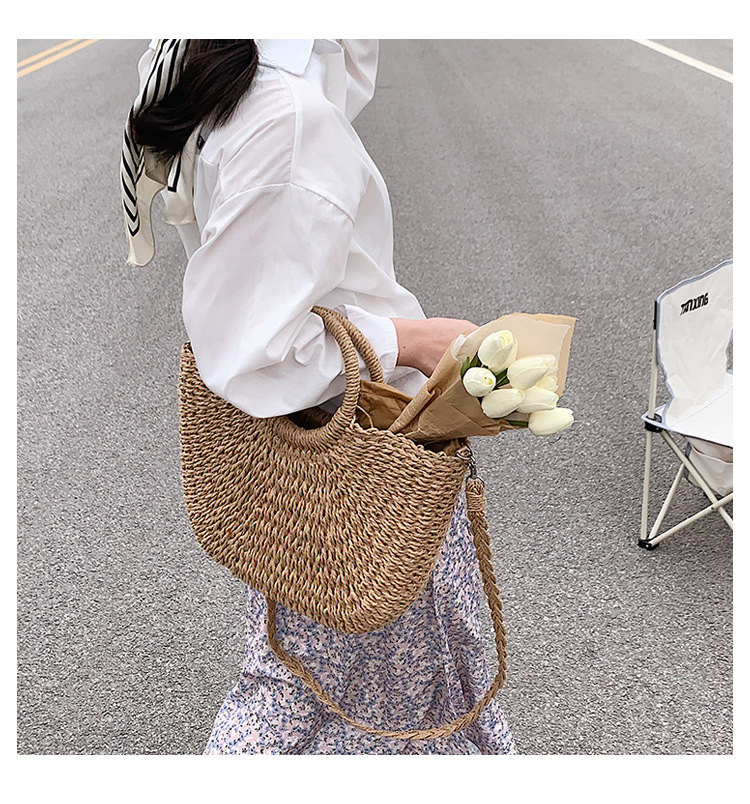 Streetwear Style Women's Straw Streetwear Straw Bag