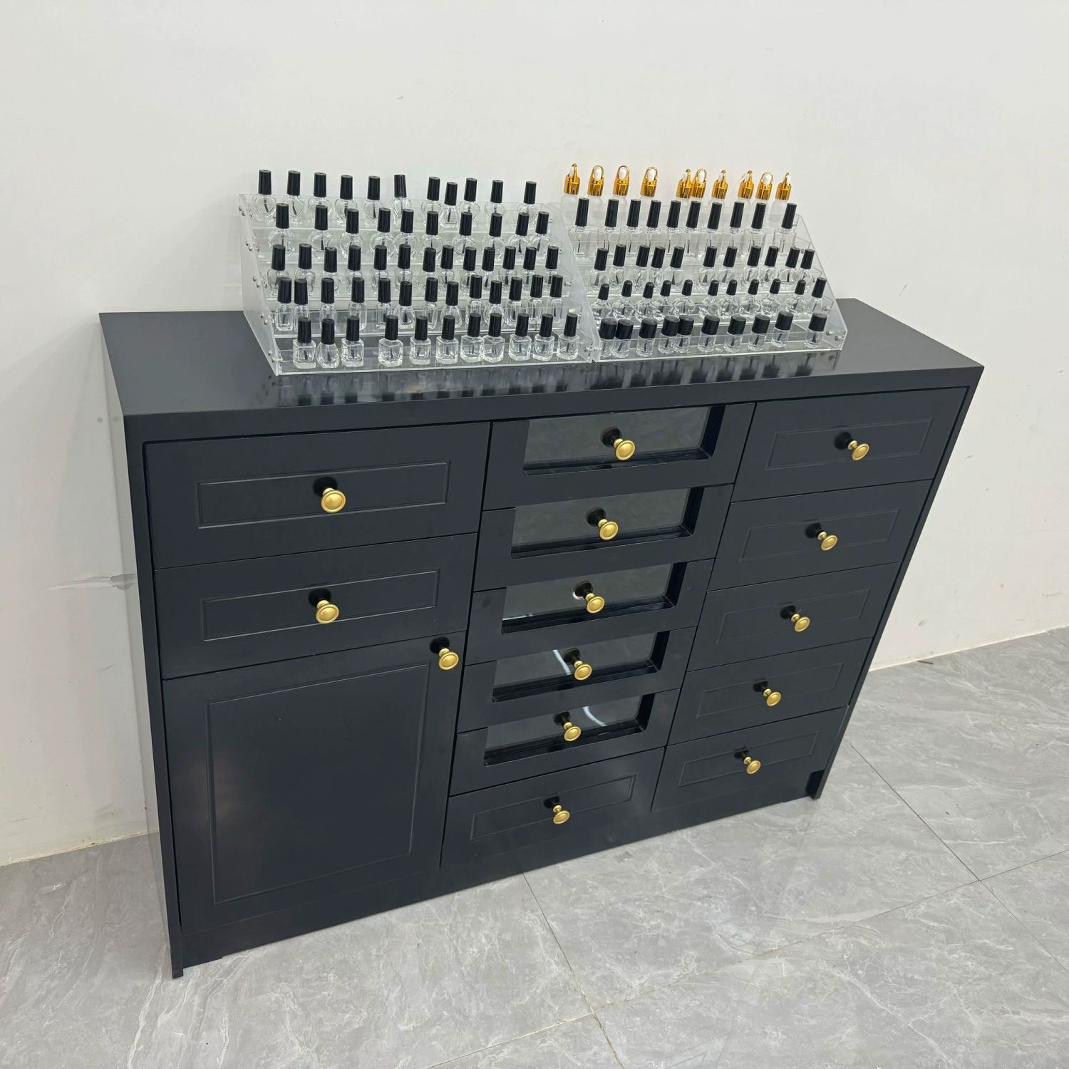 Stand for manicure, nail polish, storage system