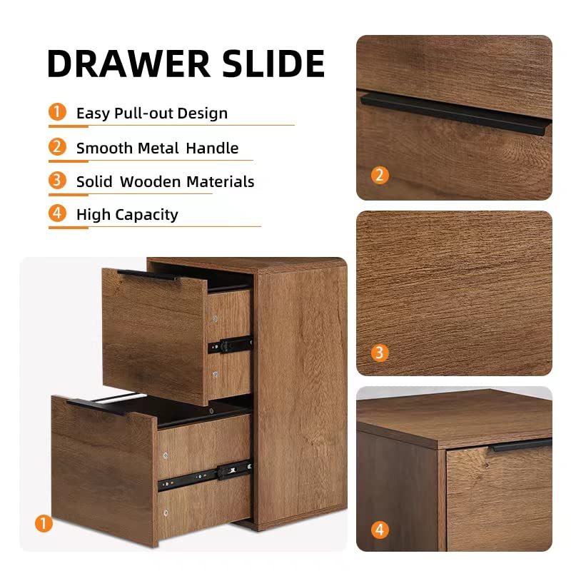 Mesita de noche de dormitorio Mesita de almacenamiento con cajón multicapa para el hogar Mesita de noche de nogal negro de dormitorio nórdico
