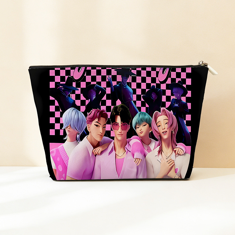 Explosión transfronteriza PU cuero caza de brujas bolsa de almacenamiento impermeable bolsa de maquillaje portátil bolsa de almacenamiento con cremallera bolsa pequeña
