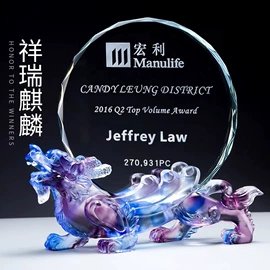 水晶工艺品;奖杯;木质工艺品