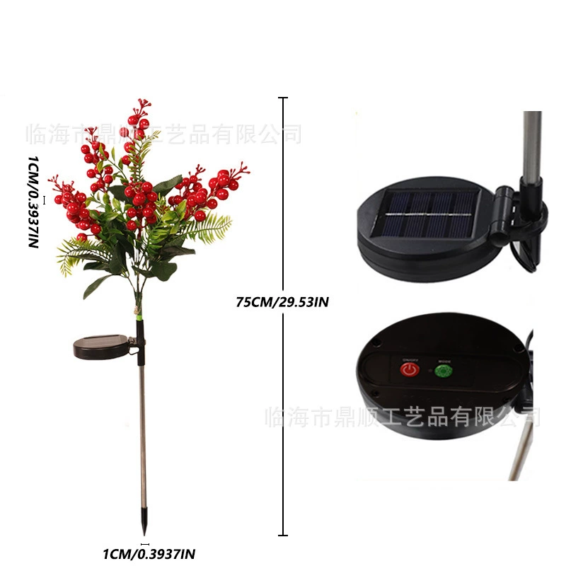 LED travel garden lights solar-powered for gazebo, artificial plant, high-quality style