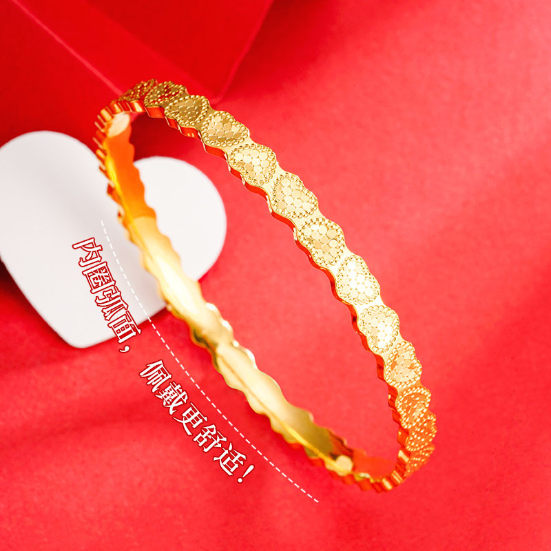 Arena oro flash dragón escala pulsera para las mujeres todo fósforo nicho imitación oro cobre pulsera no se desvanece durante mucho tiempo accesorios nueva pulsera antigua