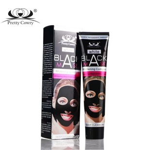 Cross-Border Prtty Cowry Bamboo Charcoal Black Mask Deep Cleansing Oil Control Blackhead Removal Dead Sea Mud Peel-Off Mask