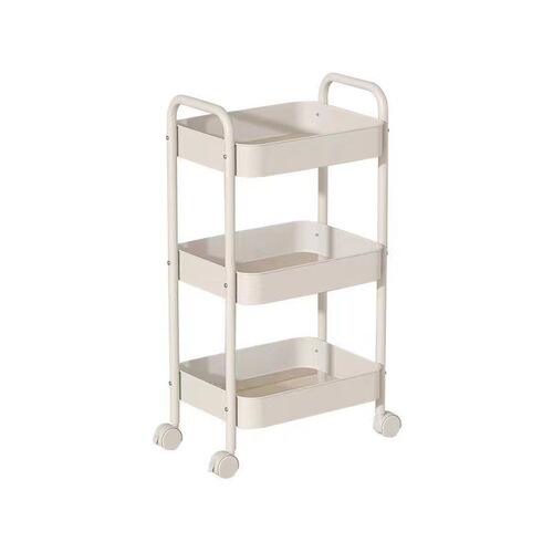 Small Cart Storage Shelf Kitchen Floor Multi-layer Storage Rack Bathroom with Wheels Portable Baby Snack Storage Shelf Wholesale