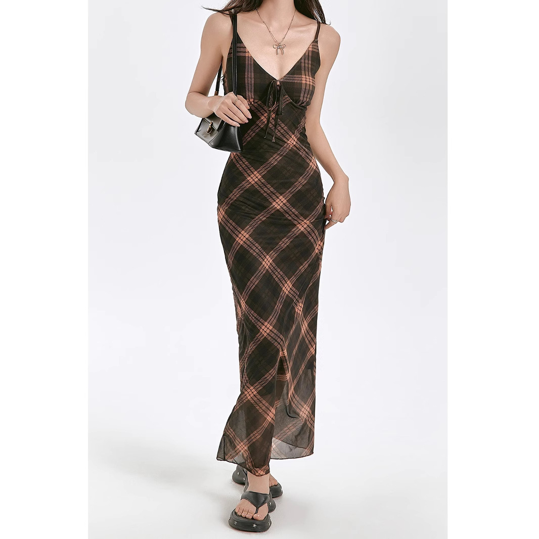 GraceChic Sommerkleid für birnenförmige Frauen mit drapierten Trägern und figurformendem Bauch-weg-Effekt in großen Größen – lässiges Retro-Kleid für Damen_voghion.com