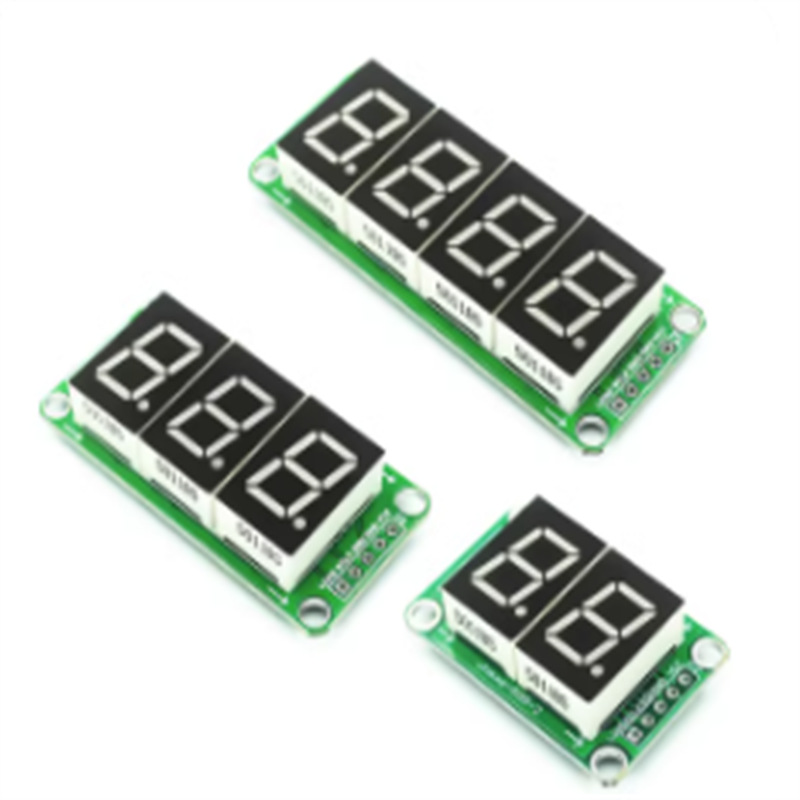 74HC595静态驱动2段数码管显示模块 可无缝串联0.5英寸2位高亮红