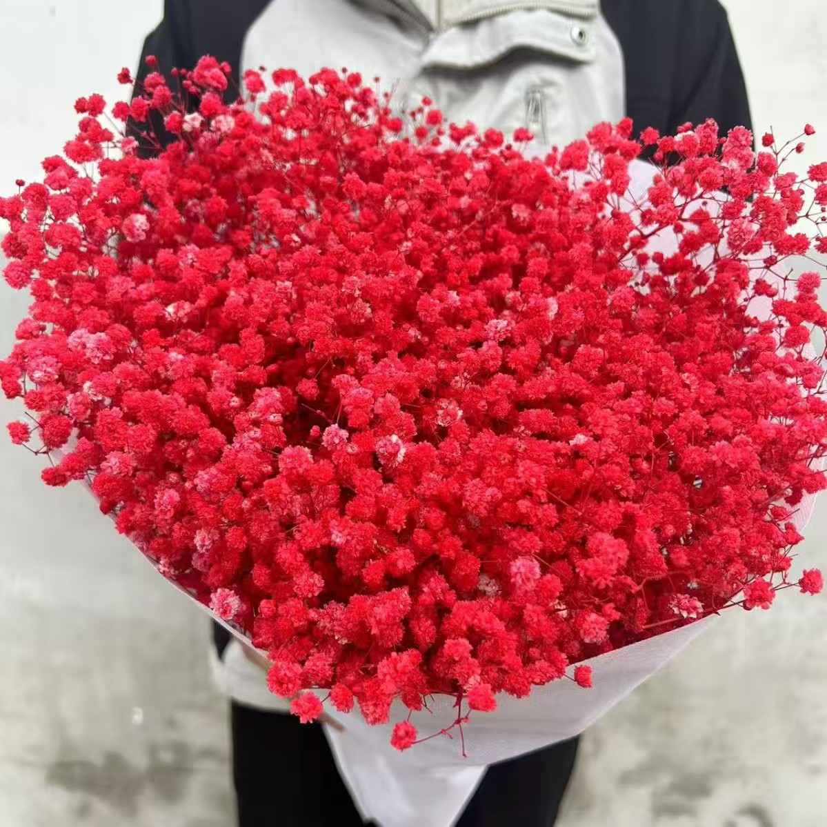 Flores de inmortalidad rojas decoración de boda flores secas de Año Nuevo para dar la bienvenida a los huéspedes frijoles de dragón grasa colgando arroz al por mayor