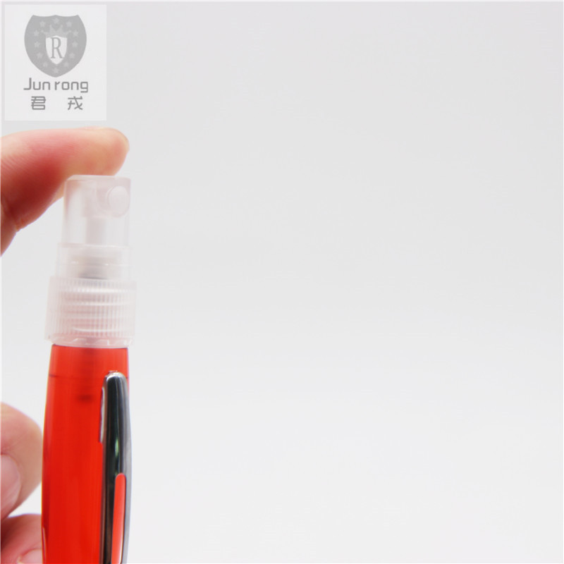 Pluma de aerosol de plástico 3ml pluma de perfume contenedor de alcohol rociador de cabeza sub-botella dos en uno