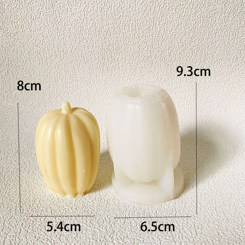 国境を越えたハロウィーンカボチャろうそくシリコン金型DIYカボチャ手作り石鹸ケーキ焙煎ろうそくカボチャ置物|undefined