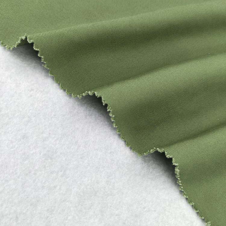Fabricante orgánico al por mayor 100% algodón tela de twill color sólido ropa teñida image 2