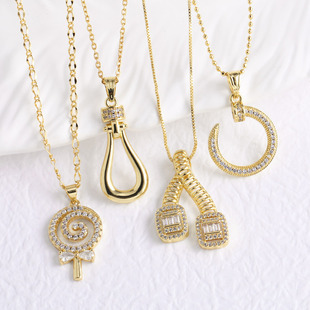 �Ʒ�羳�¿���N�M�ʯ�~�18k������ǵ�����nkb725 necklace