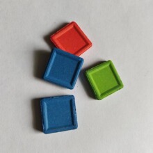 方形粉饼调色用品固体水彩颜料固态粉饼水彩画画工具组装配件填色