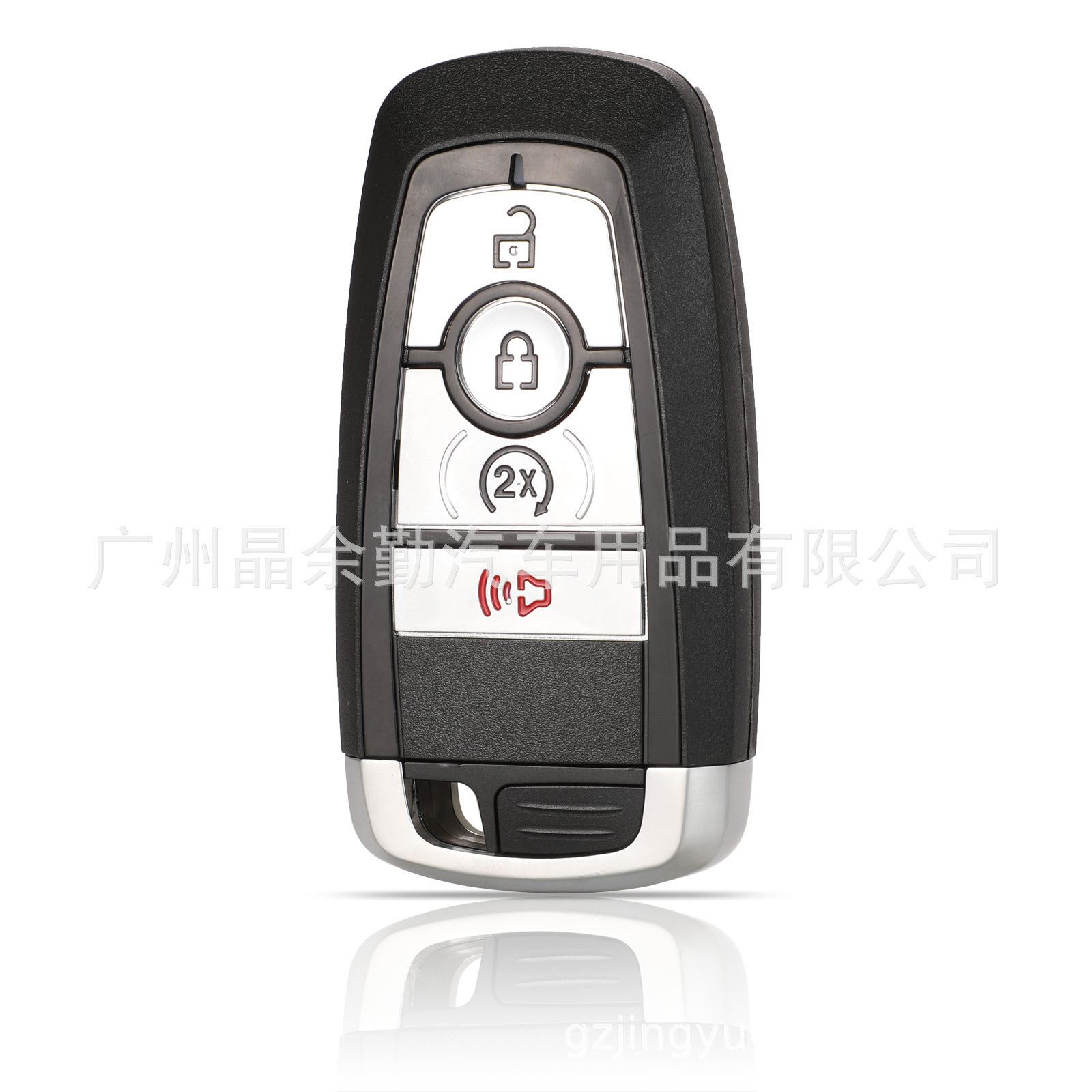 Ford Smart car key replacement shell for Ford Edge F150 Raptor (Car Keys) - 4-button-red-horn