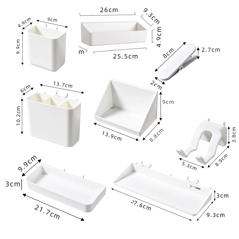 Коробка для деталей Расстояние между отверстиями круглого отверстия в пластине для держателя стенка 16 крючков для аксессуаров Подвеска для лотка для кабинета