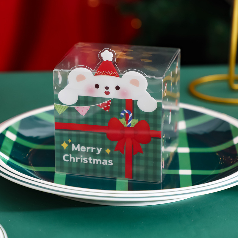 クリエイティブクリスマスpvcリンゴ箱新アニメ透明手提げ箱立体平安夜プレゼント包装箱|undefined
