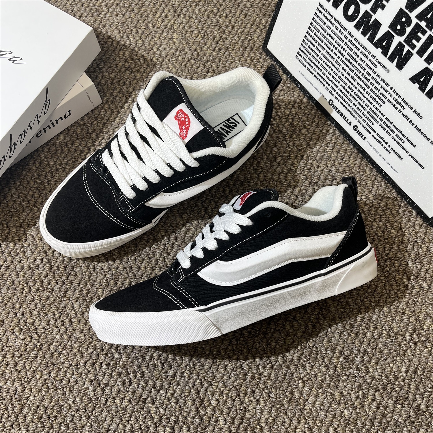 Calle americana de anajuez gordo zapatos de pan de moda lujoso ligero hombre y mujer de verano baja ligera transpirable zapatos de skate casuales