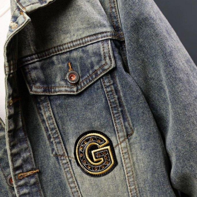 High Luxury European Embroidery Fashion Men's Denim 2025 Spring Autumn New Star Motorcycle Jacket Outerwear_viptrois.com