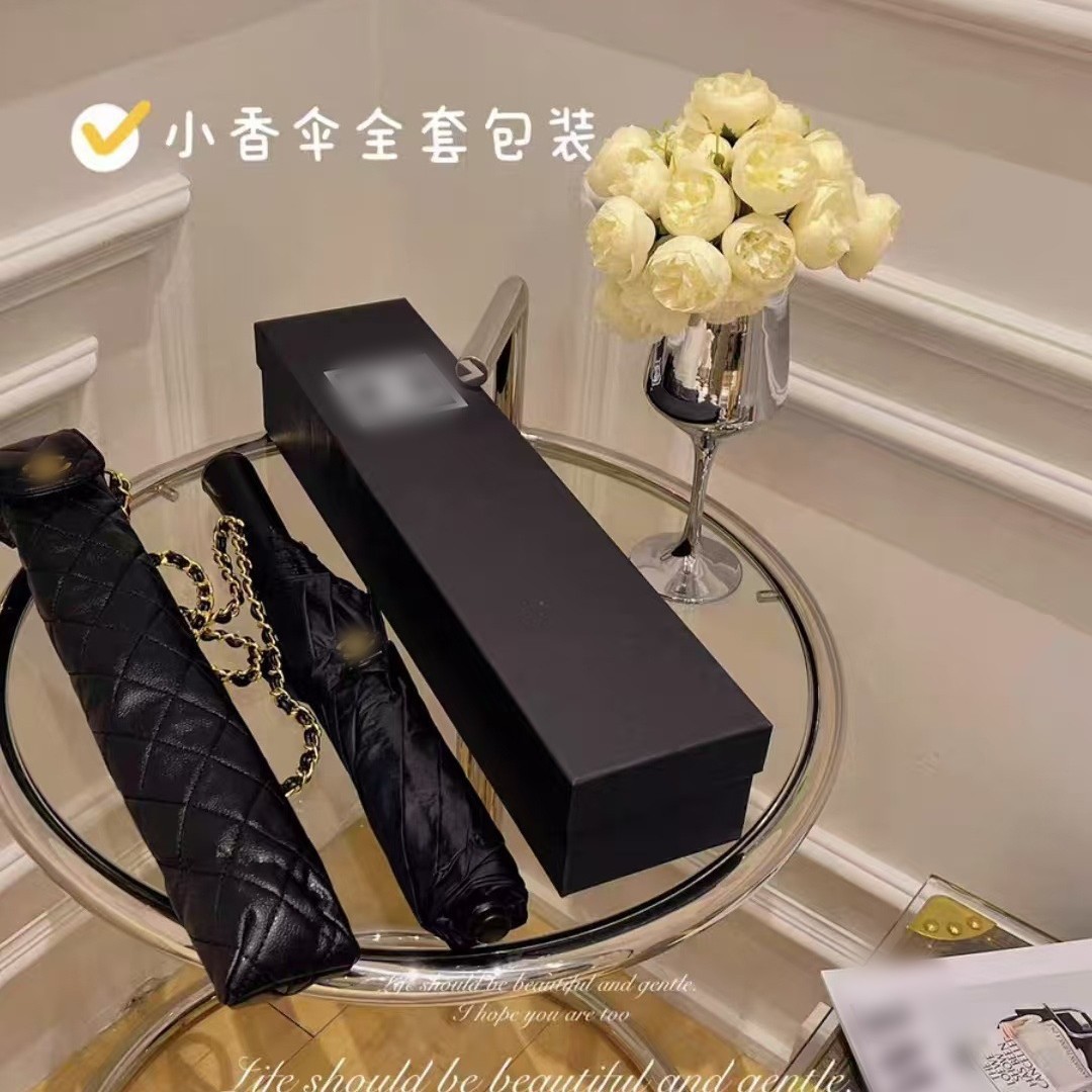 香中古雨伞出片复古造型+菱格鱼子酱伞套自带高级感