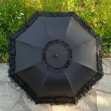 韩版蕾丝花边拱形公主伞女加厚防晒遮阳伞折叠防紫外线两用晴雨伞