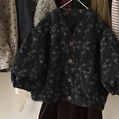 韩国童装女童秋装外套2025新款小女孩儿童洋气韩版复古碎花开衫潮