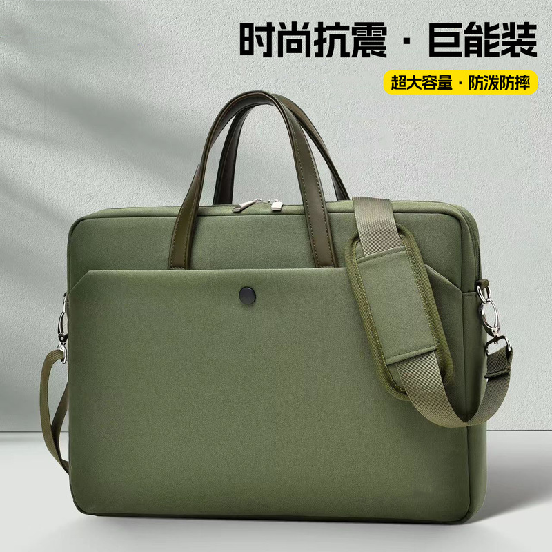 New 2025 Laptop Bag Suitable for Apple, Huawei, Lenovo 16inch Satchel, Thin and Light 15.6 Shoulder Diagonal