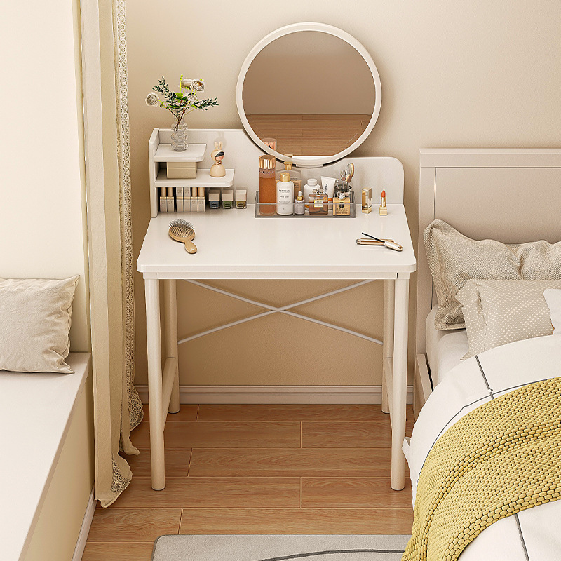 Mesa de maquillaje simple de tipo pequeño dormitorio pequeño escritorio mesas de maquillaje en una mesa simple con espejo de maquillaje mesas de tocador