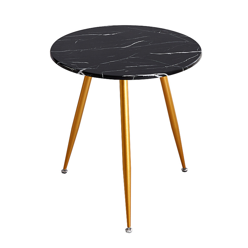 Mesa de comedor redonda para el hogar, mesa de negociación de recepción de café, moderna, sencilla, de lujo, accesible, para apartamento pequeño, mesa redonda pequeña Eames